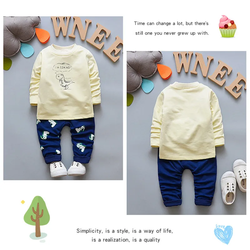 Infant Clothing Sets Baby Suit 2021 Autumn Spring Clothes For Newborn Boys Hoodie+Pant 2pcs Outfit Kids Costume |