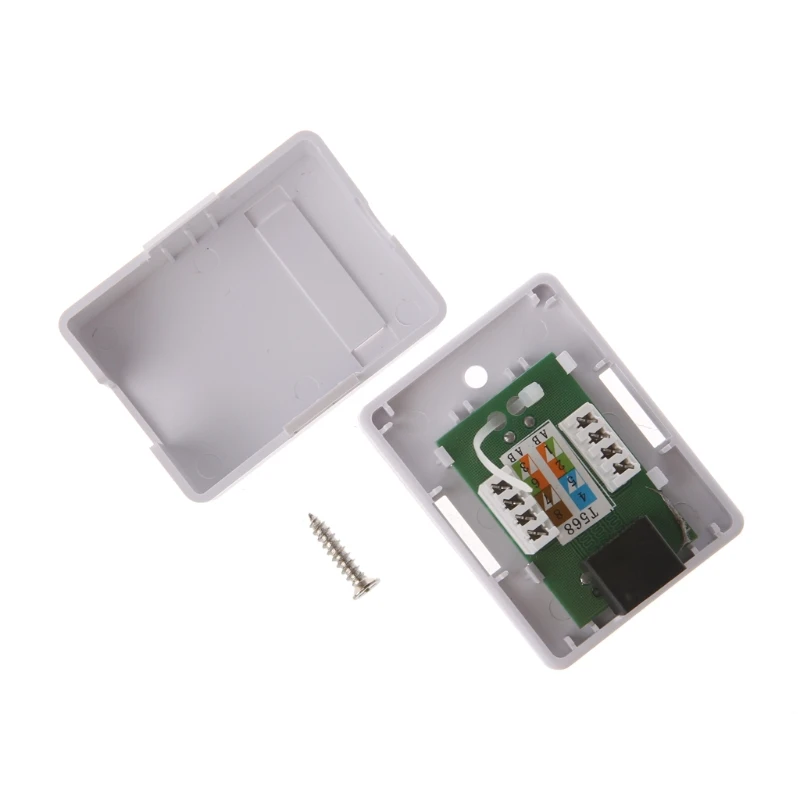 

Cat5e RJ45 8P8C HM-HB01 Model UTP Unshielded Single Port Desktop Mount Box