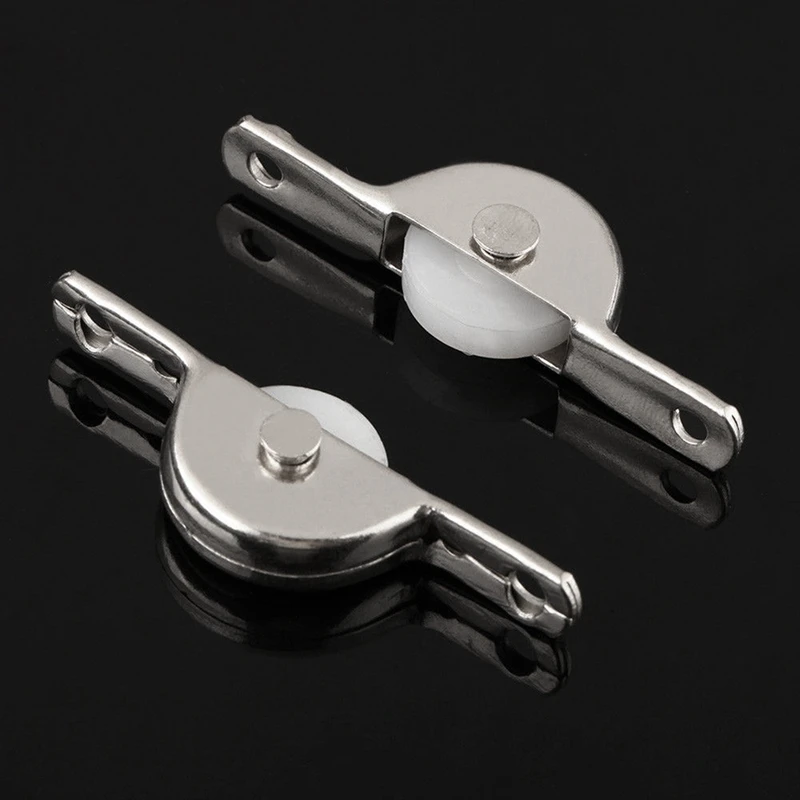 10pcs Door Window Cupboard Drawer Bin Single Nylon Sliding Roller Pulley Wheel Wardrobe Copper Runners |