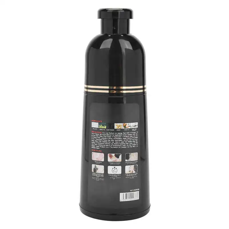 

New Collagen Argan Oil Hair Coloring Shampoo Dye Shampoo for Covering Gray White Hair (400ml)