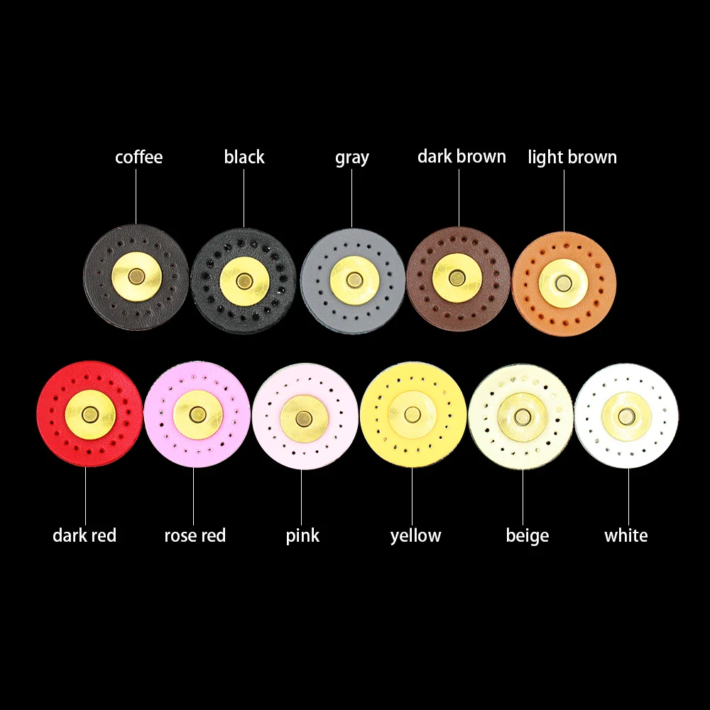 5 шт. магнитные застежки из натуральной кожи для сумок|Пуговицы| |