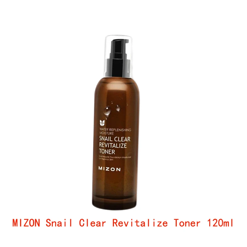 MIZON Black Snail все в одном крем для лица подтягивающий крем черная Улитка все в одном крем против морщин шрам лечение акне Сыворотка для лица - Цвет: Snail Toner 1pcs