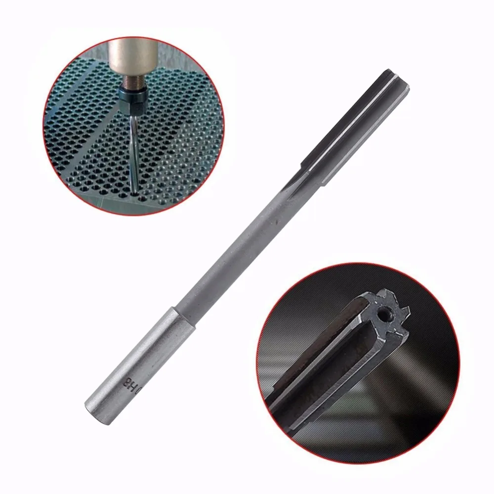 10pcs HSS H8 Straight Shank Chucking Machine Reamer 3/4/5/6/7/8/9/10/11/12mm | Инструменты