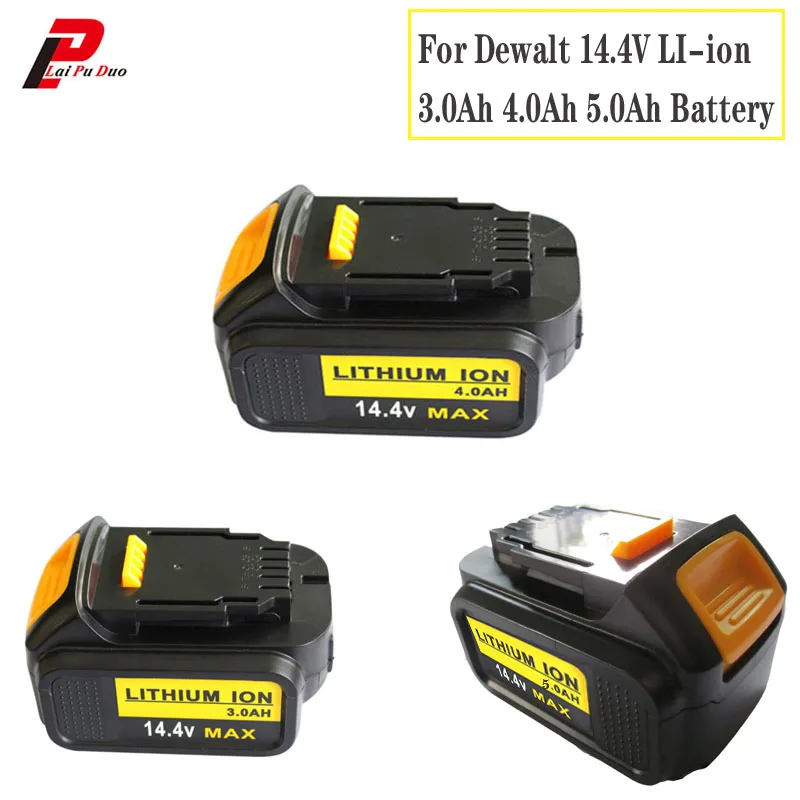 Для Dewalt 14 4 V 3.0Ah 4.0Ah 5.0Ah Li-Ion Мощность инструмент Замена Батарея DCB140 DCB141-XJ DCB145 |