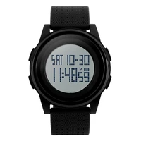 digital sports watch water resistant outdoor electronic ultra thin waterproof led military back light black mens wristwatch