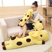 plush toy giraffe pillow cute pp cotton stuffed deer doll comfortable and soft sleeping pillow nap pillow birthday gift