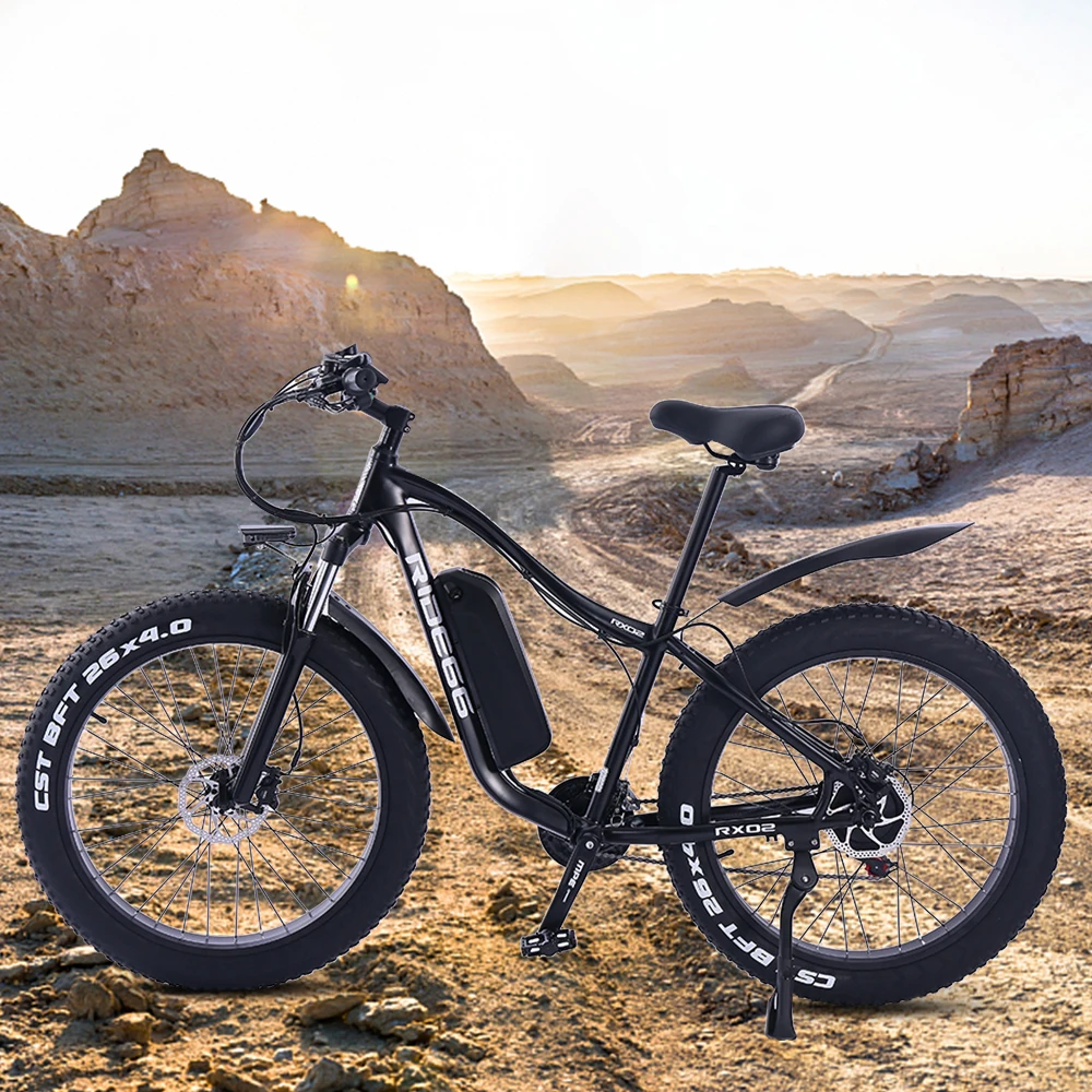 Verkaufen Elektrische Bike 1000W 26 Zoll 4,0 Fett Reifen Ebike 48V16Ah Lithium-batterie Versteckte Verdrahtung Fahrrad Elektrische Fahrrad Elektrische Berg