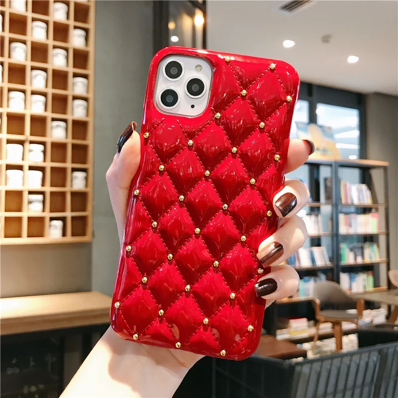 Red Beyour маленький ароматный Гладкий кожаный чехол для телефона для iPhone 11 Pro X Xr Xs Max 8 7 6 6s Plus роскошный чехол-накладка - Цвет: Red