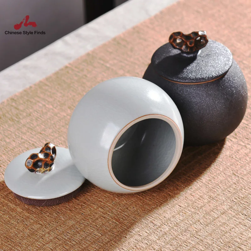 Чайный набор маленькие керамические чайные кадиды фарфоровые канистры