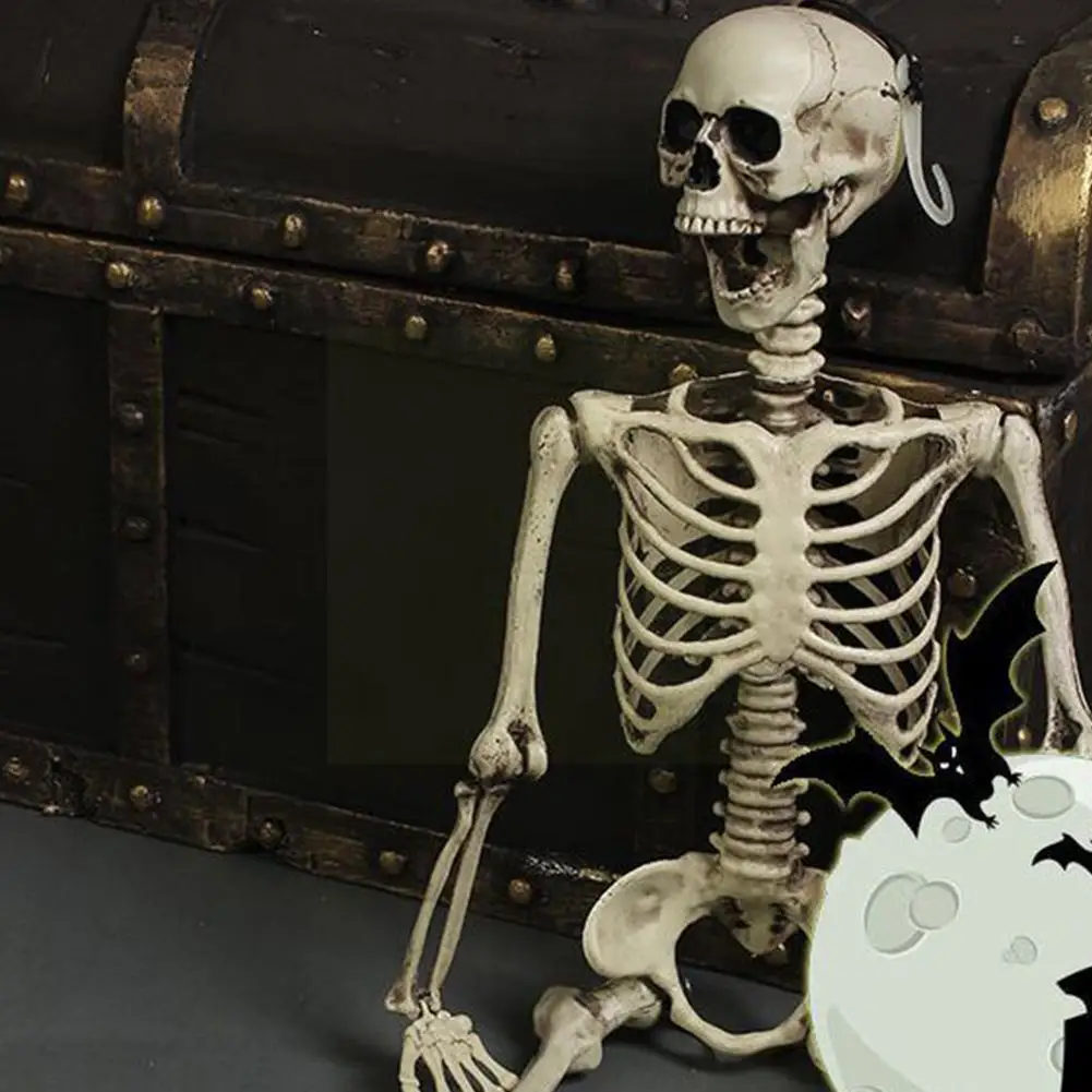 

Halloween Decoration 90cm Skull Skeleton Ornaments Props Haunted House Halloween Party Decoration Ornaments Skeleton Home B6R8