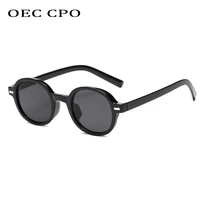 oec cpo steampunk men women sunglasses brand design vintage round sun glasses female punk shades eyewear gafas de sol uv400