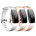 Ремешок для часов Fitbit Inspire HR, силиконовый браслет цвета розового золота для смарт-часов Fitbit Inspire  Inspire HR, аксессуар