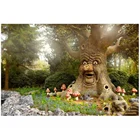 5D алмазная живопись сделай сам, голландский парк Efteling, тройной человек, полноразмерная круглая Алмазная вышивка, настенные художественные наклейки A1868