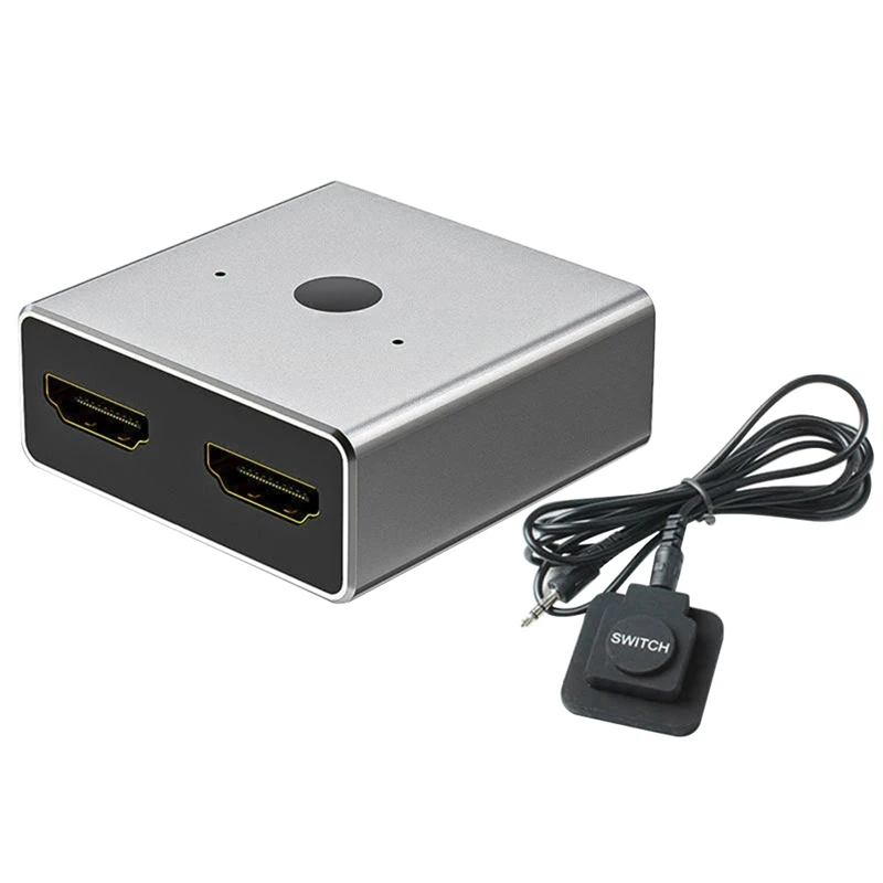 

HDMI-совместимый коммутатор 4K 60 Гц HDMI сплиттер двунаправленный 1x2/2x1 адаптер 2 в 1 для PS4/3 ТВ-приставки HD ТВ проектор