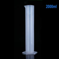 2000ml 1pc high quality transparent plastic chemistry cylinder lab supplies graduate cilinder volumetric free shipping