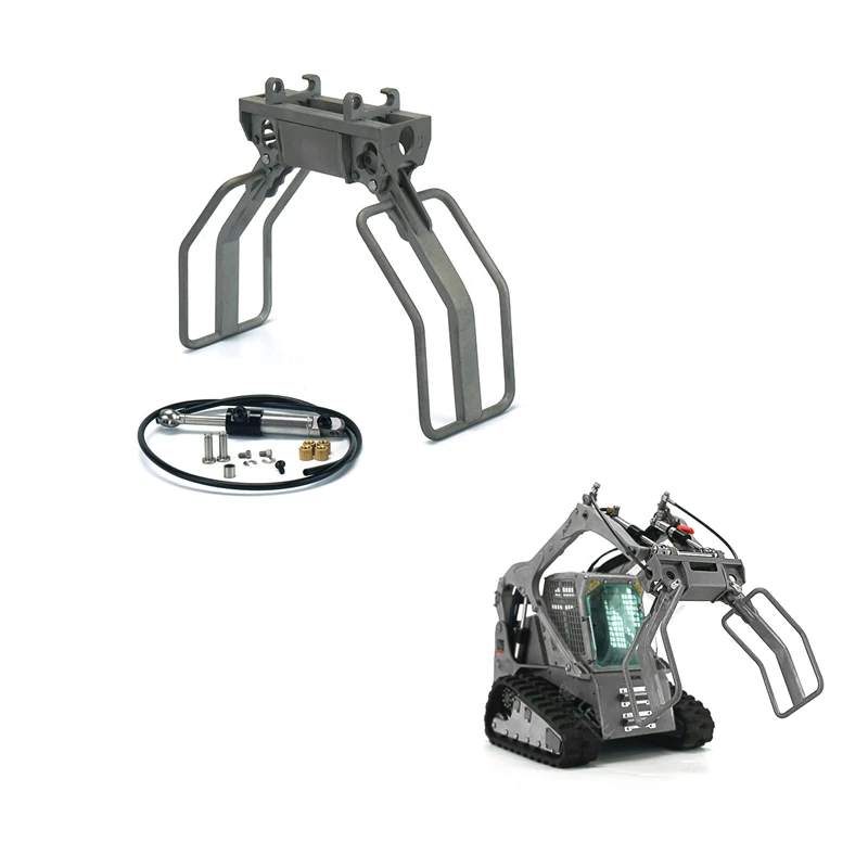 Металлический Стальной гидравлический деревянный зажим для сена масштаба 1:14 Lesu