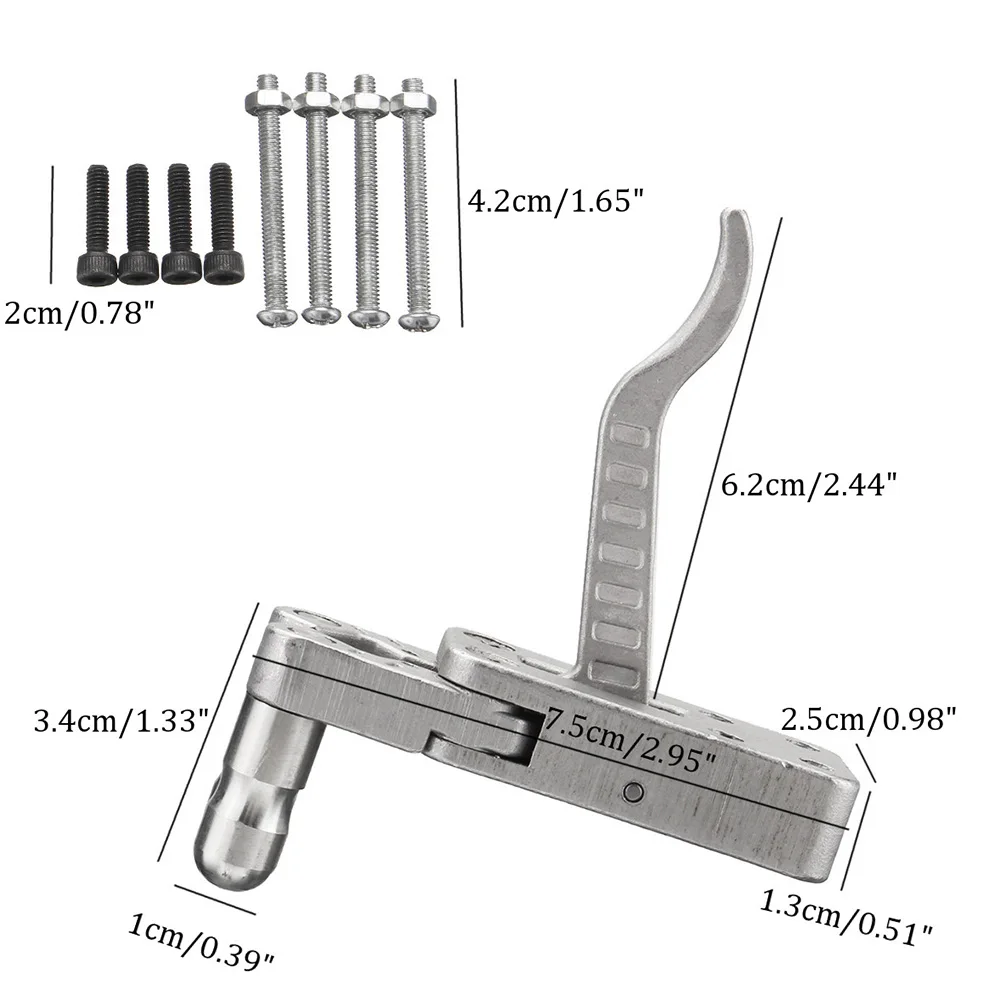 Новый 1 комплект из нержавеющей стали Рогатка релиз устройство с винтами DIY