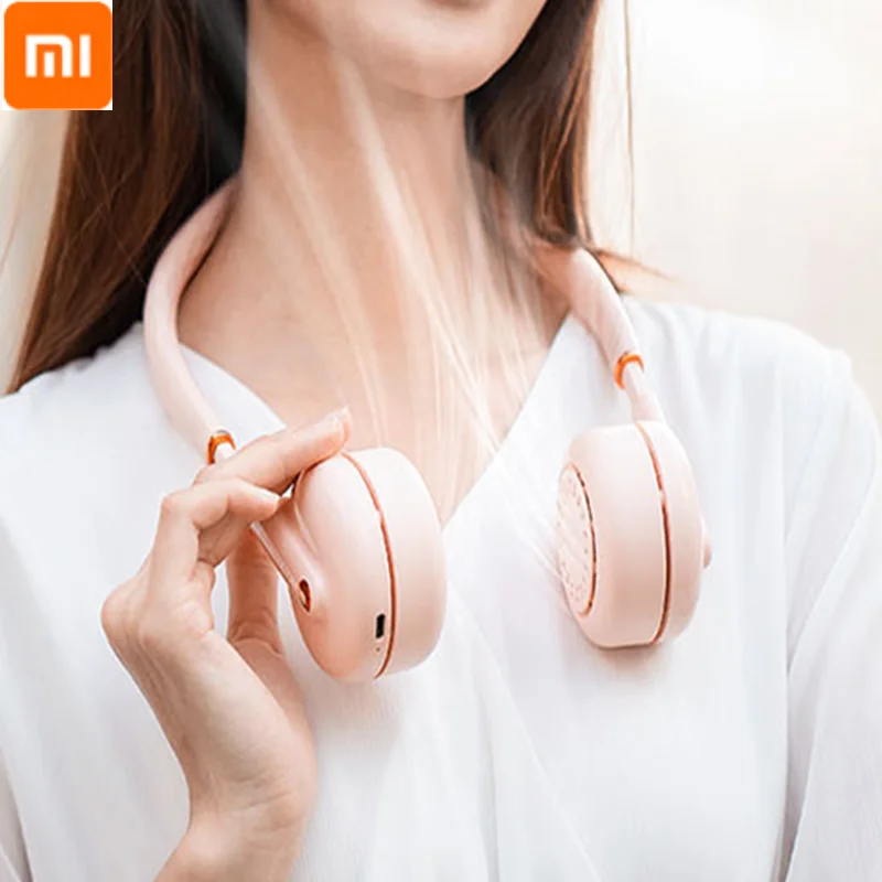 

Xiaomi шейный подвесной вентилятор складной изогнутый перезаряжаемый вентилятор бесшумный USB портативный безлопастный вентилятор портативн...
