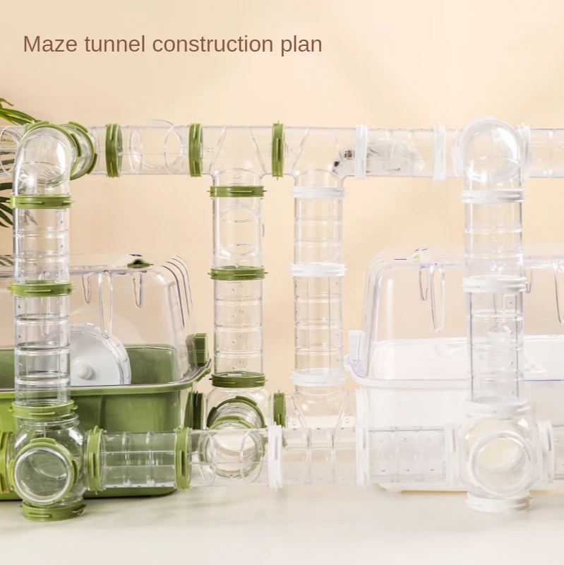 Внешняя трубка для хомяка акриловый туннель аксессуары клетки сделай сам клетка