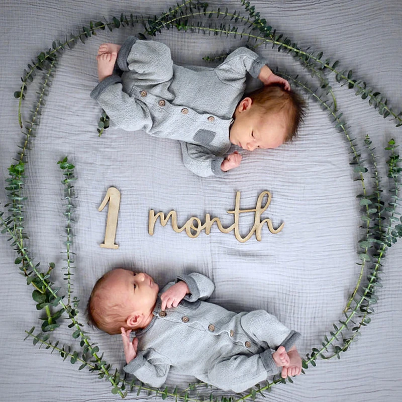 12 шт./компл. деревянный детский ежемесячный этап подарок для будущей мамы