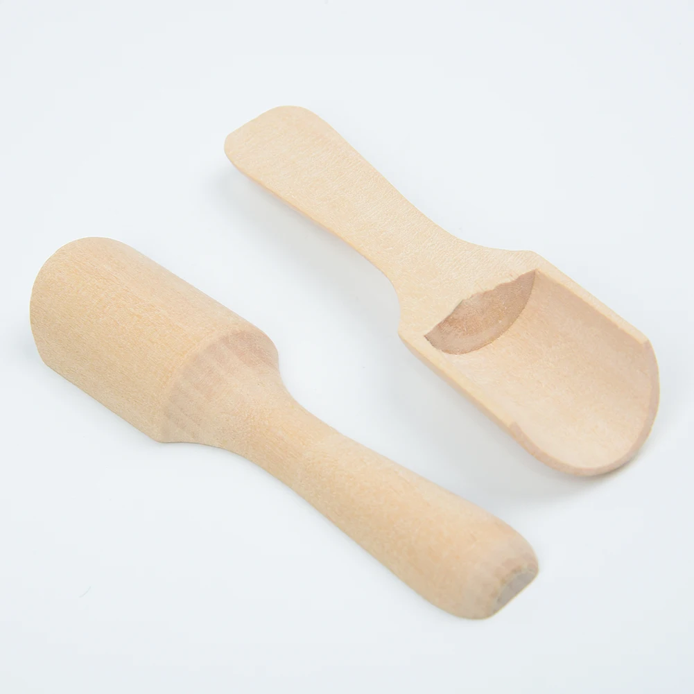 5 шт. ложки для домашней кухни маленький Маленький Мини Деревянный Совок мед кофе