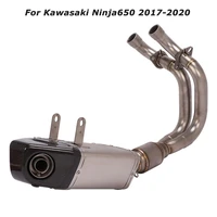 for kawasaki ninja650 2017 2020 18 19 motorcycle exhaust muffler tips header link pipe full system