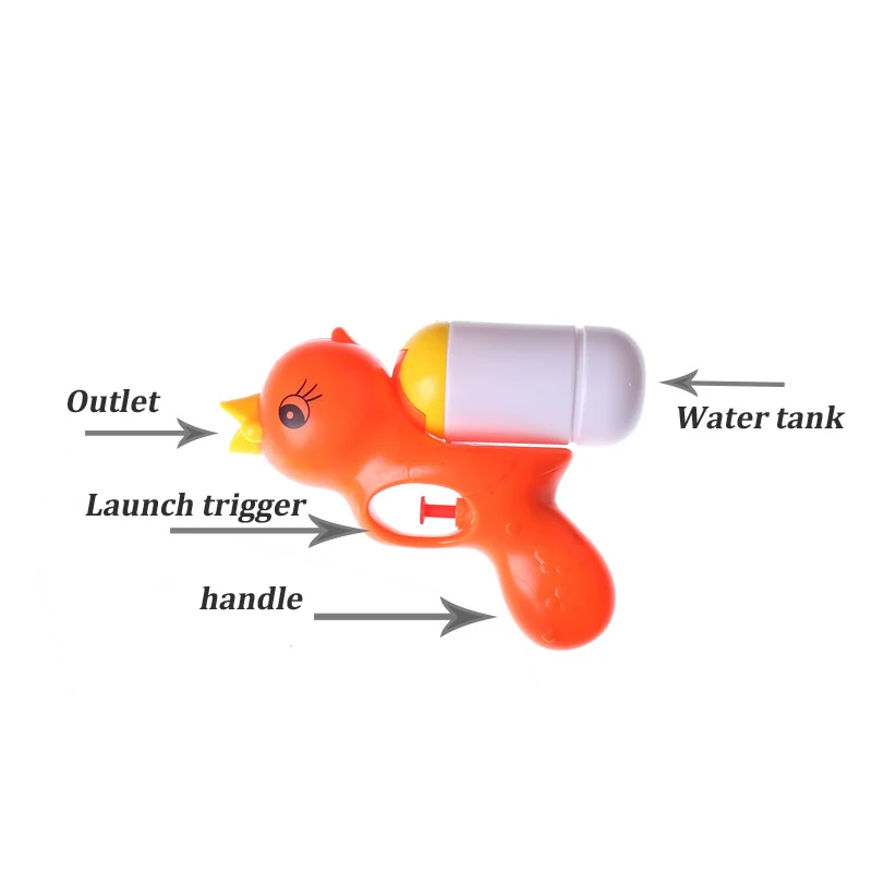 

Mini Cartoon Water Gun Big Yellow Duck Plastic Water Gun Toy Children Outdoor Drifting Pressure Toy Water Gun Beach Toy