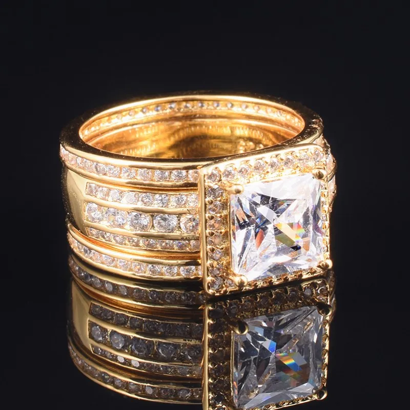 Комплект женских колец из серебра 925 пробы с имитацией бриллианта | Украшения и