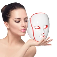 7 colors led facial mask beauty skin rejuvenation photon light mask with neck therapy wrinkle acne tighten for face skin care
