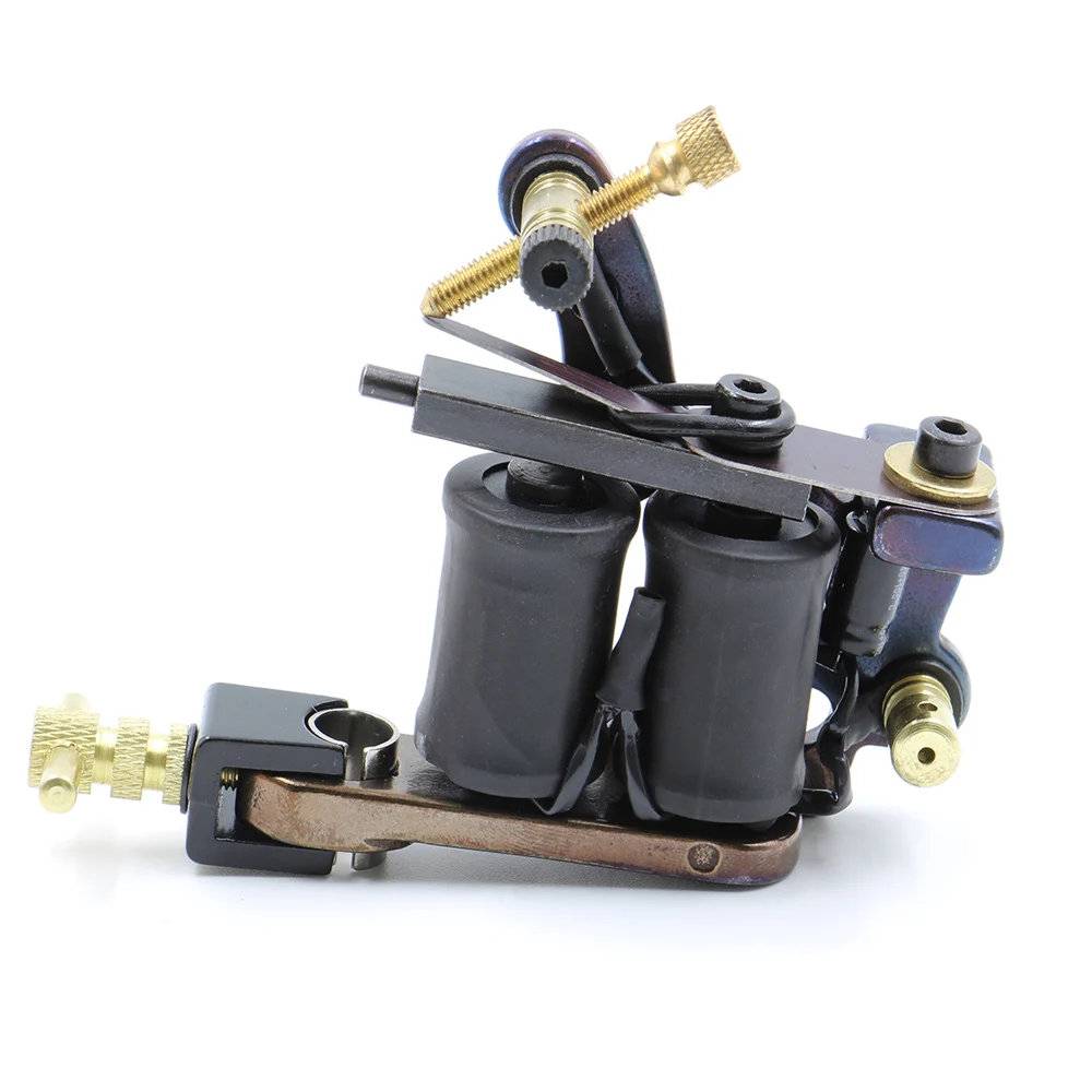 2pcs Hot Sale 10 Warps Coils Tattoo Machine Guns For Liner Shading Tattoo Machine Gun Supply Free Shipping