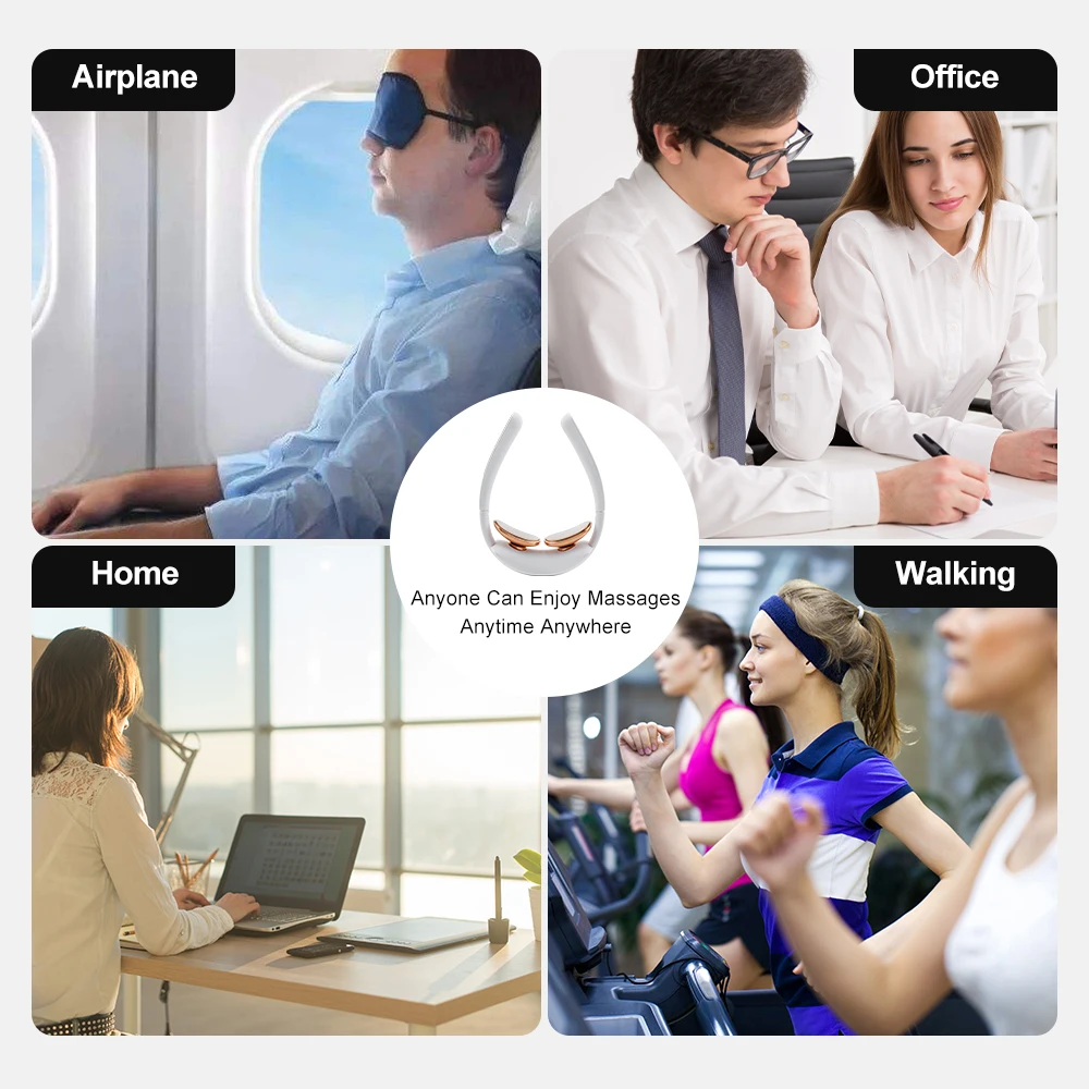 Массажер электрический портативный для шеи и плеч инструмент снятия боли