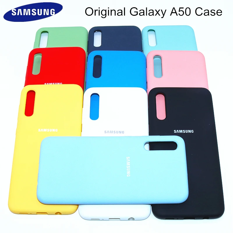 Чехол для Galaxy A50 Оригинальный чехол Samsung из жидкого силикона мягкий шелковистый a
