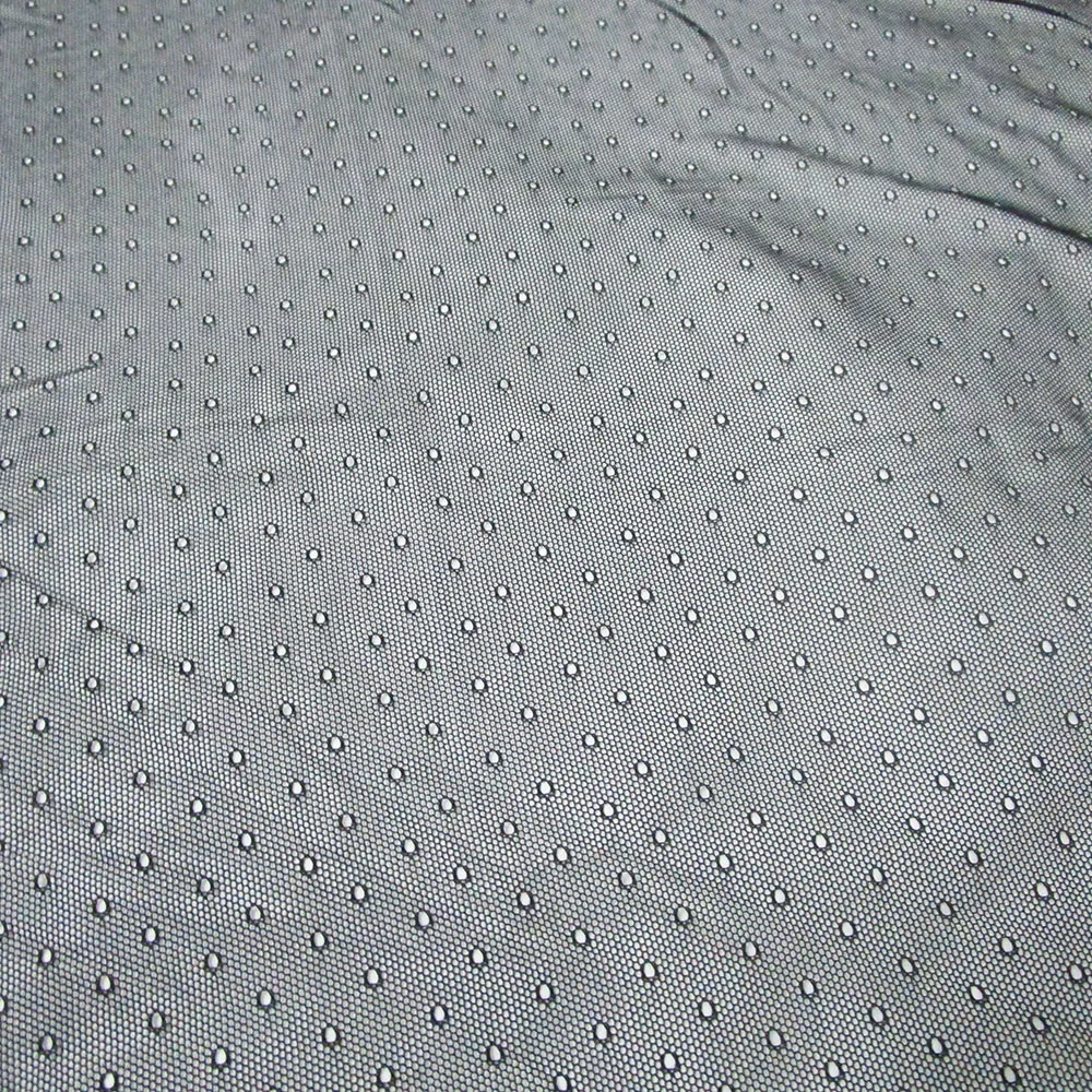 Сетчатая ткань цвета слоновой кости эластичная кружевная в горошек для свадьбы