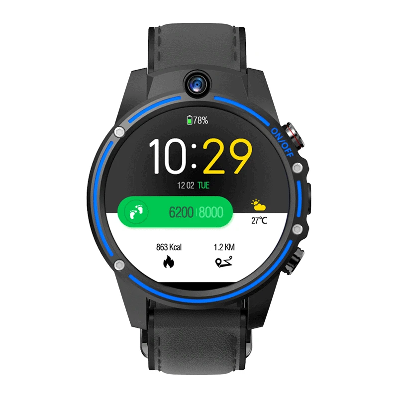 KOSPET Vision Smartwatch Смарт часы gps 4G Android 3 + 32 Гб Sim двойная камера наручные