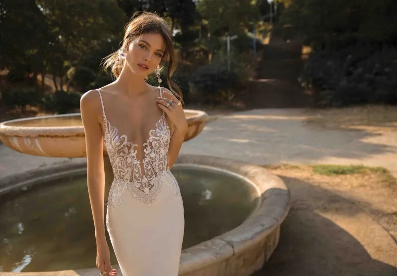 Vestidos de novia Свадебные платья Русалочки 2020 пляжное платье на бретельках с
