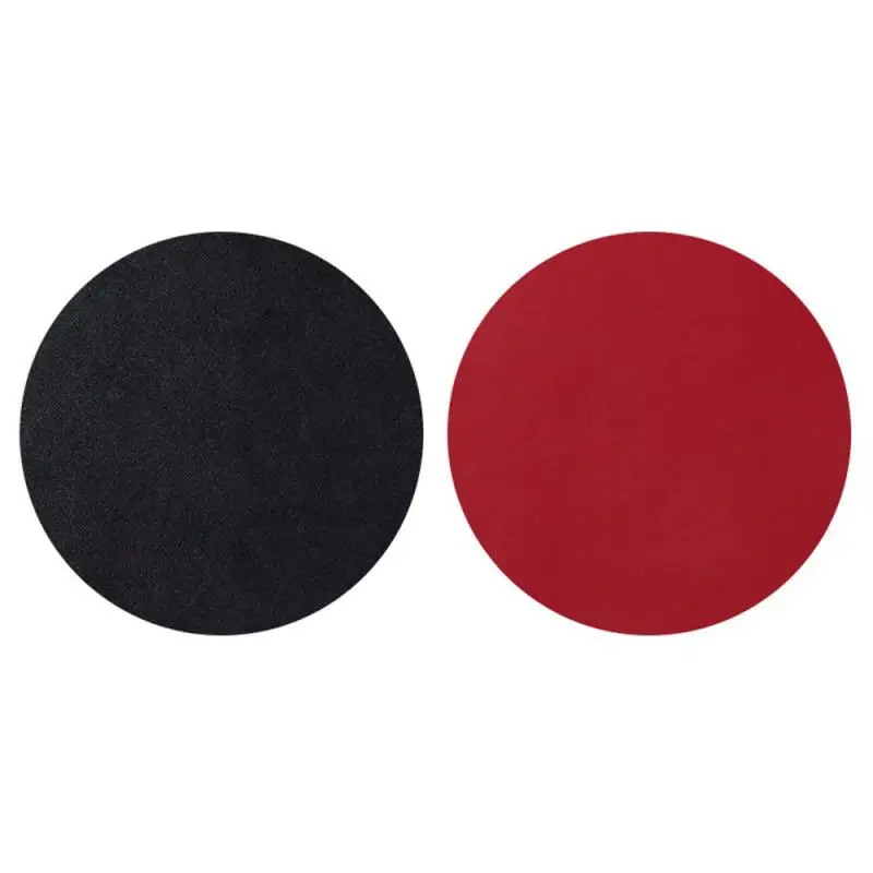 

Double-sided Mouse Pad Waterproof PU Leather Round Shape Mousepads Desk Mat Office Gaming Mouse Pad For Laptop Compute