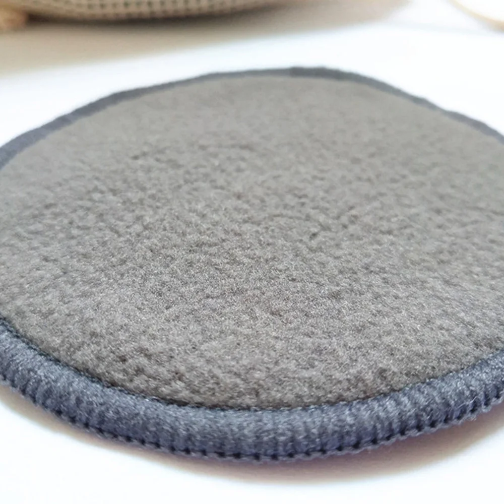 

13Pcs Bamboo Fiber Cleaning Pads Reusable Facial Makeup Remover Pads for Lady Girls (12Pcs Pads With Finger Design + 1Pcs