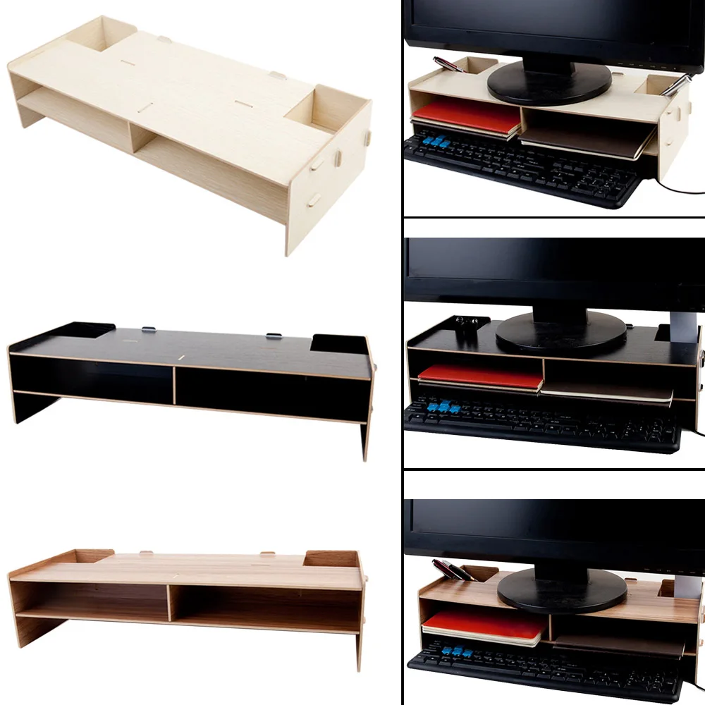 Подставка для монитора компьютера Besegad декоративная деревянная подставка над