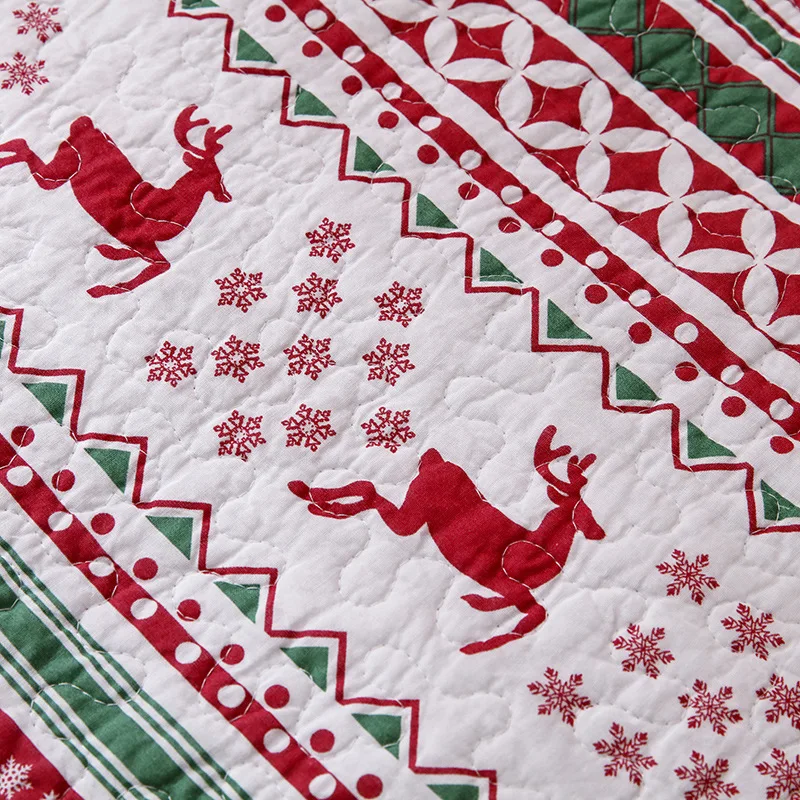 Комплект хлопкового стеганого одеяла CHAUSUB 3 шт. покрывало на кровать с