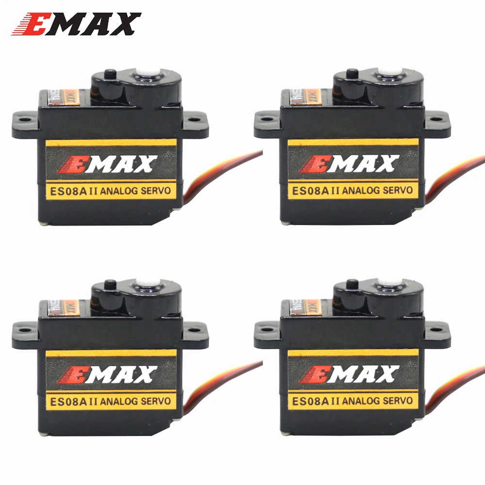 1 шт. Emax EM08A 4 8 V 6 0 9g Высокочувствительный Micro аналоговый 3D без сердечника Servo для RC