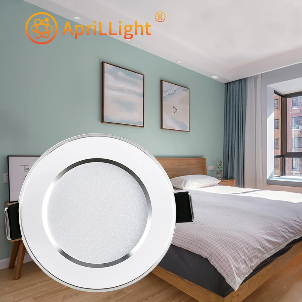 Ультра тонкий ультра яркий светодиодный светильник 5 Вт 9 12 15 алюминиевый AC 220 В 230