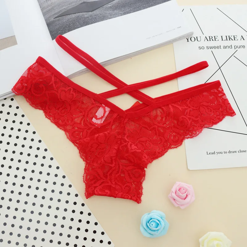 Кружевные стринги женское нижнее белье сексуальные трусики танга женские модные