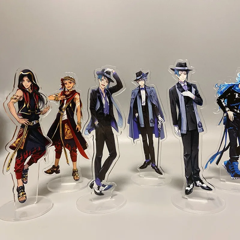 22styles Japan Twisted Wonderland Acrylic Figure Stand Model Plate Desk Decor Cosplay Azul Leona Jade Floyd Xmas Keychains - купить по