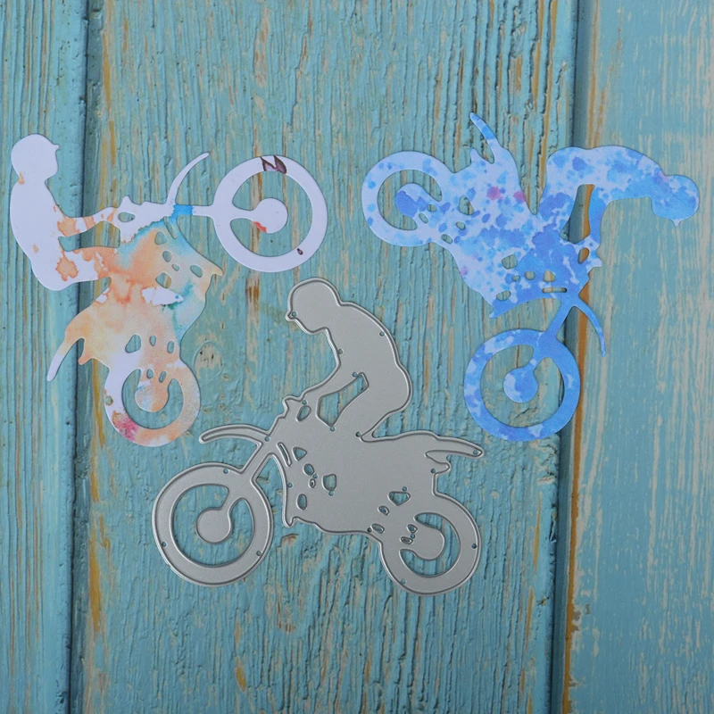 

Motorcycle Acrobatics 2020 New Metal Cutting Dies Stencil for DIY Scrapbook Photo Album Paper Card Decor Craft Embossing Die Cut