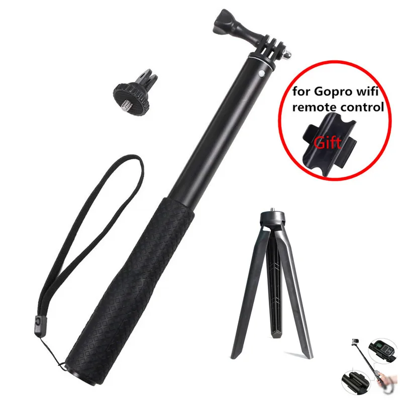 

Aluminum Rubber Waterproof Selfie Stick,Extendable Handheld Monopod Adjustable Tripod for Gopro Hero 7 6 5 4 & YI 4K for DJI SJ