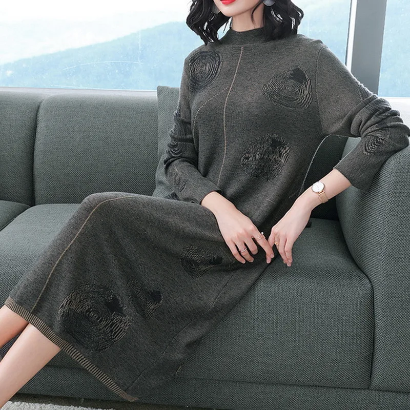 Осенне зимняя Дамская обувь с высоким плотно облегающим шею воротником вечерние