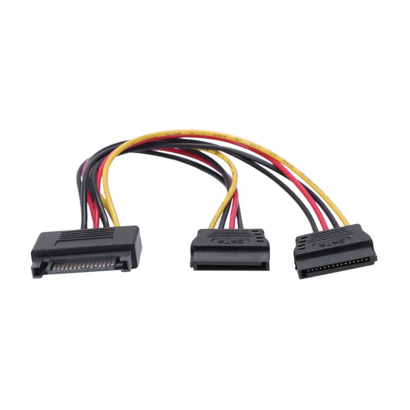 ABGN горячий-Sata шнур питания 15 pin одна минута два поворота проводка папа к женскому 1