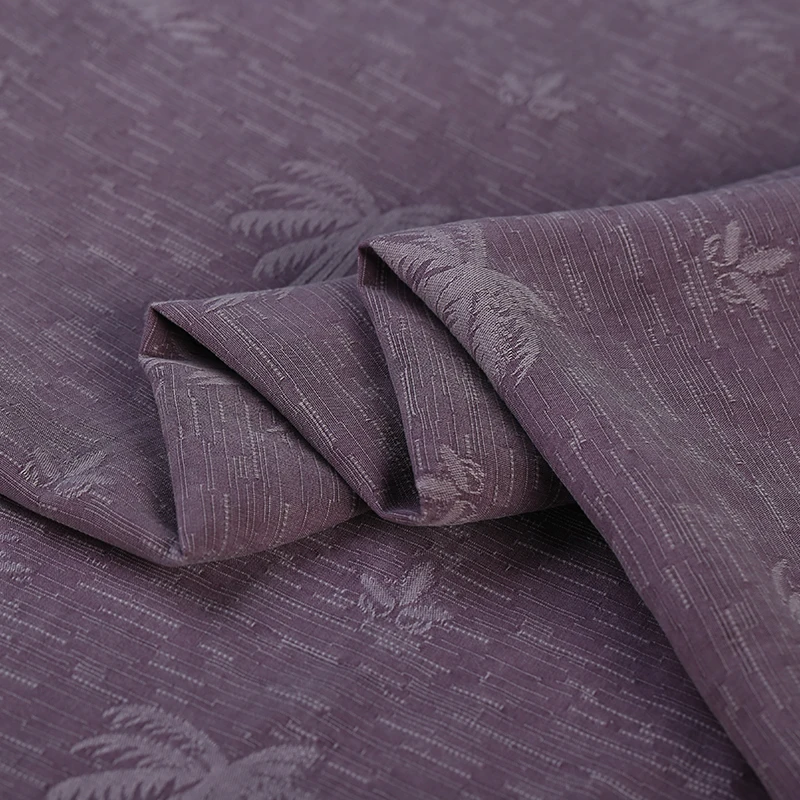 Кокосовые пальмы текстура пуха тяжелый 80% шелк 20% хлопок ткань для летнего платья