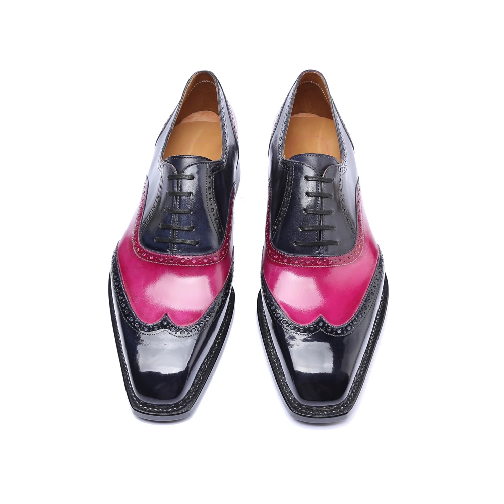 Классические мужские туфли из натуральной кожи винтажные Ретро-туфли ручной