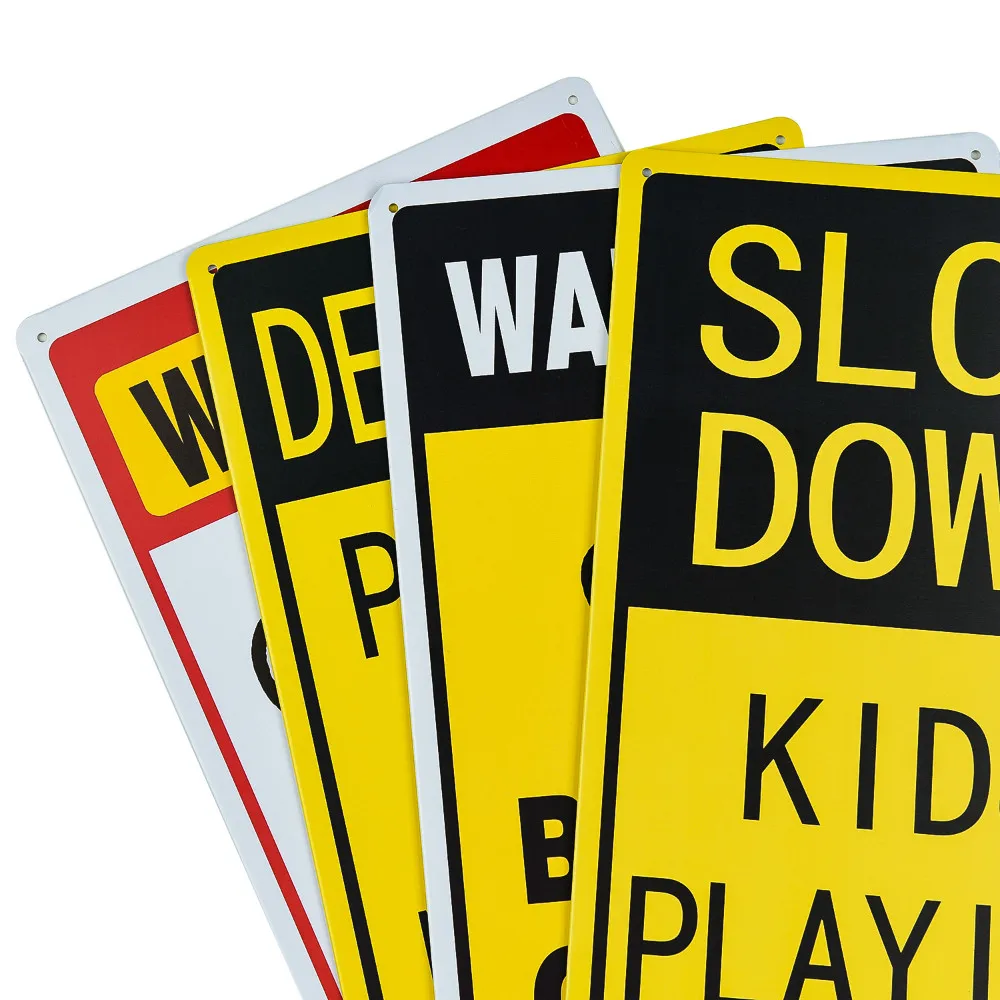 Винтажная жестяная вывеска DL-2 шт. в упаковке Легенда Частная дорога тупике без